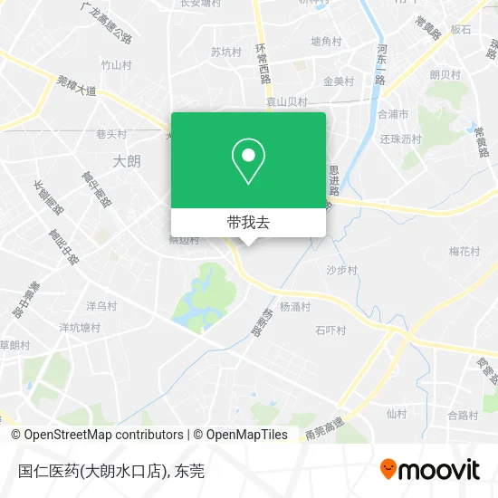 国仁医药(大朗水口店)地图