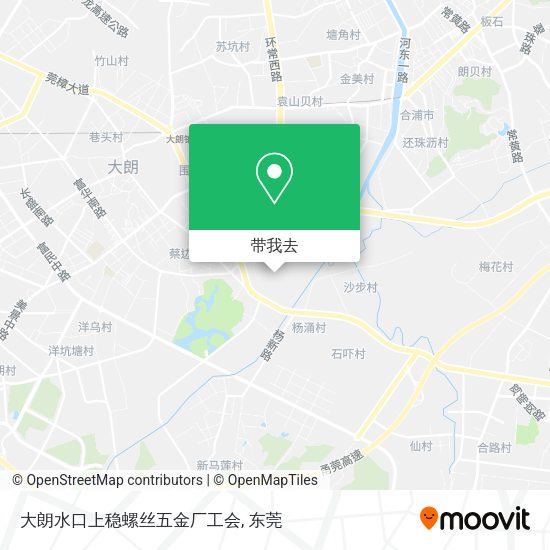 大朗水口上稳螺丝五金厂工会地图