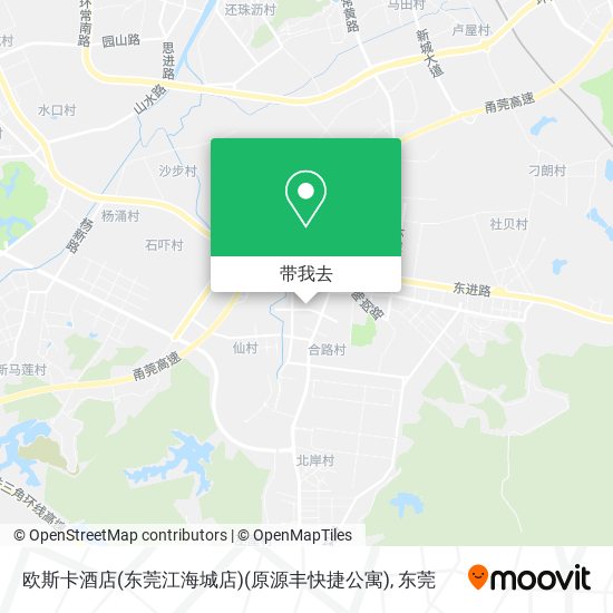 欧斯卡酒店(东莞江海城店)(原源丰快捷公寓)地图