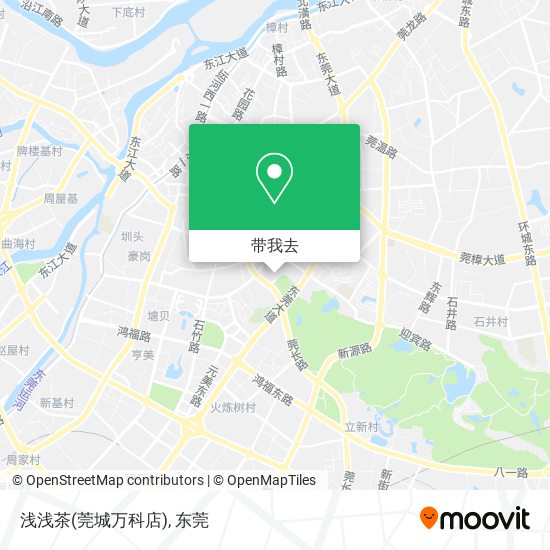 浅浅茶(莞城万科店)地图