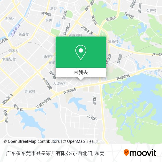 广东省东莞市登皇家居有限公司-西北门地图