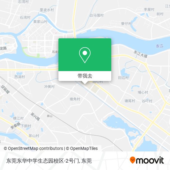 东莞东华中学生态园校区-2号门地图