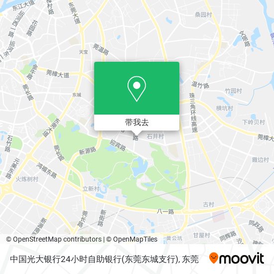 中国光大银行24小时自助银行(东莞东城支行)地图