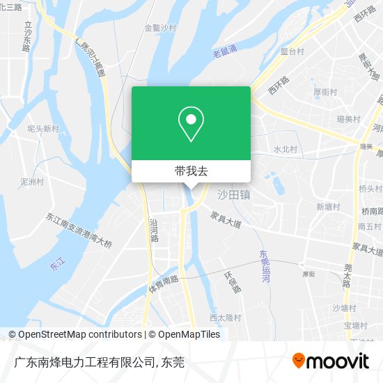 广东南烽电力工程有限公司地图