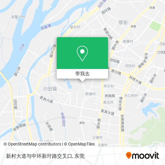 新村大道与中环新圩路交叉口地图