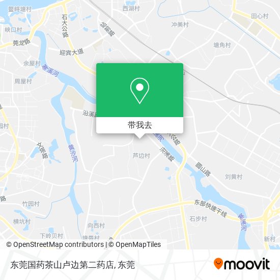 东莞国药茶山卢边第二药店地图