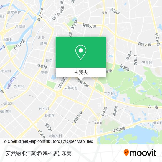 安然纳米汗蒸馆(鸿福店)地图