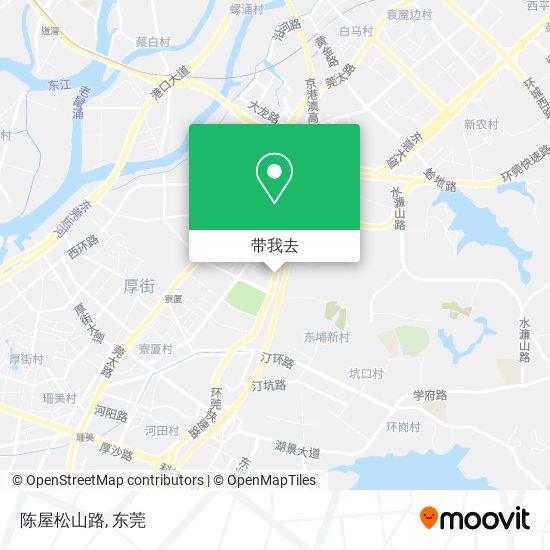 陈屋松山路地图