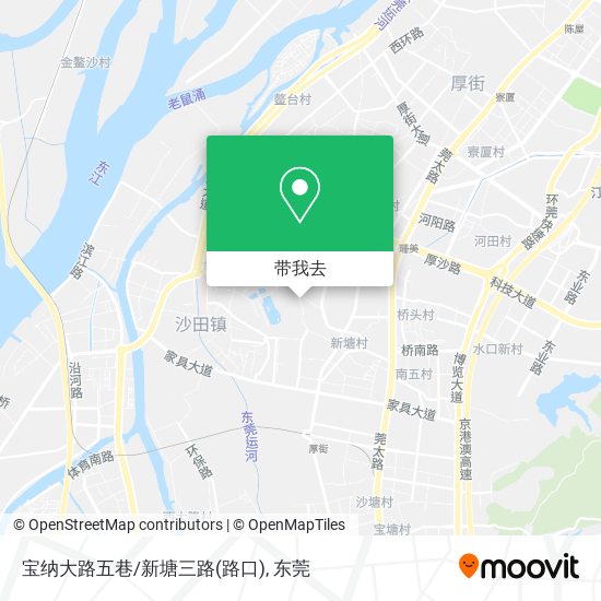 宝纳大路五巷/新塘三路(路口)地图