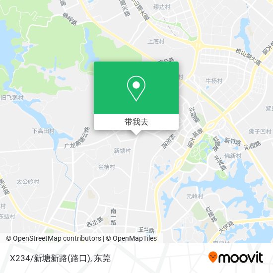 X234/新塘新路(路口)地图