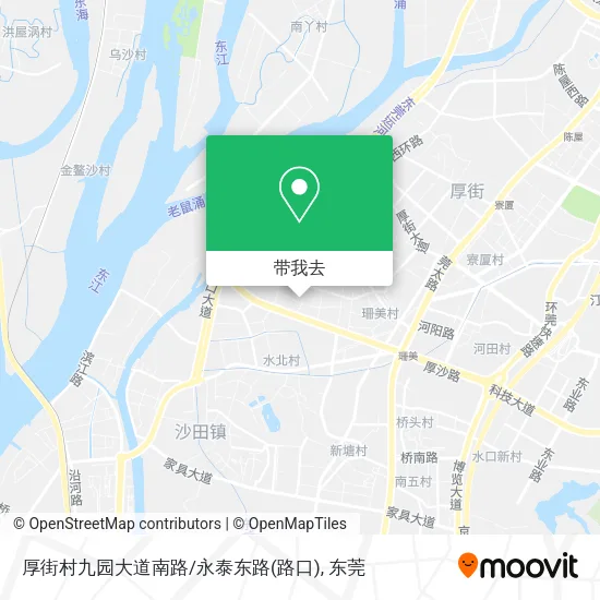 厚街村九园大道南路/永泰东路(路口)地图