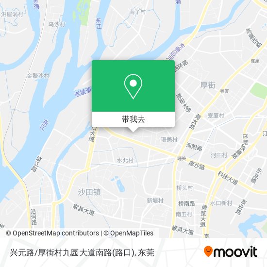 兴元路/厚街村九园大道南路(路口)地图