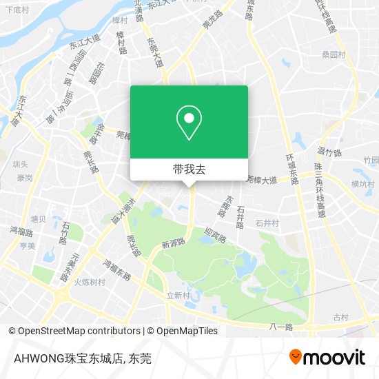 AHWONG珠宝东城店地图