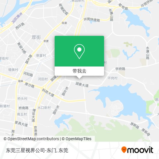 东莞三星视界公司-东门地图