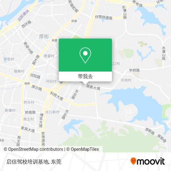 启信驾校培训基地地图