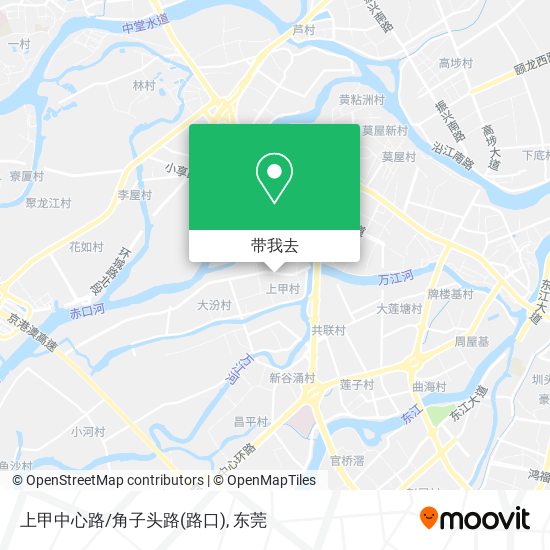 上甲中心路/角子头路(路口)地图
