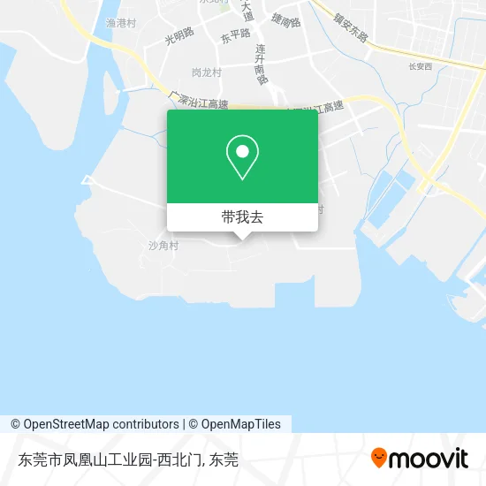 东莞市凤凰山工业园-西北门地图