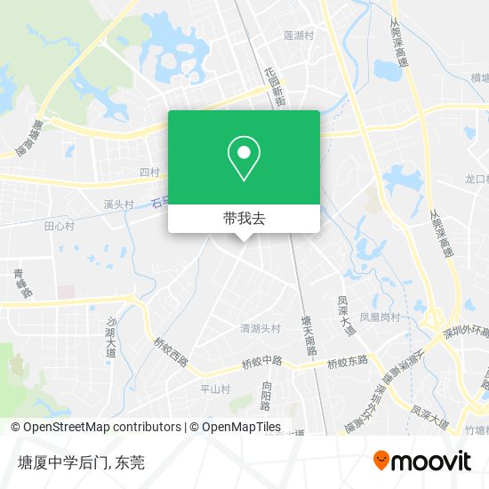 塘厦中学后门地图