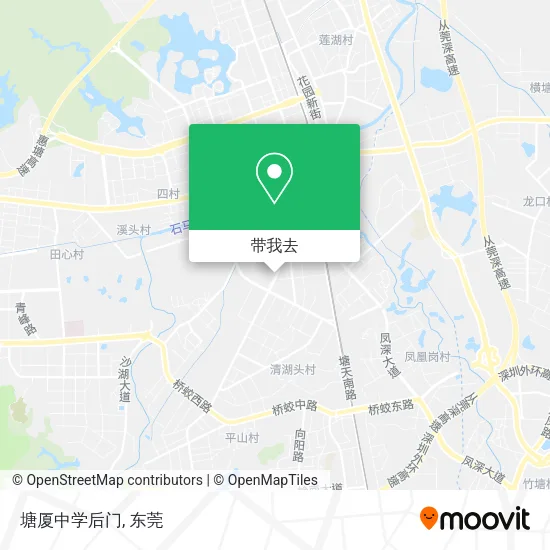 塘厦中学后门地图