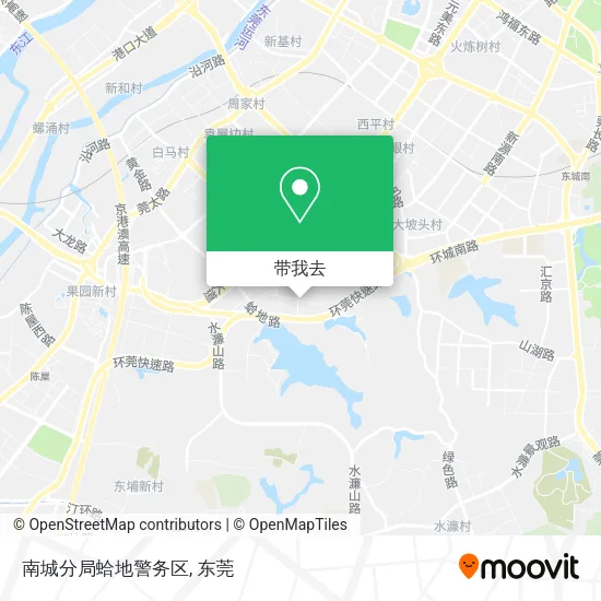 南城分局蛤地警务区地图