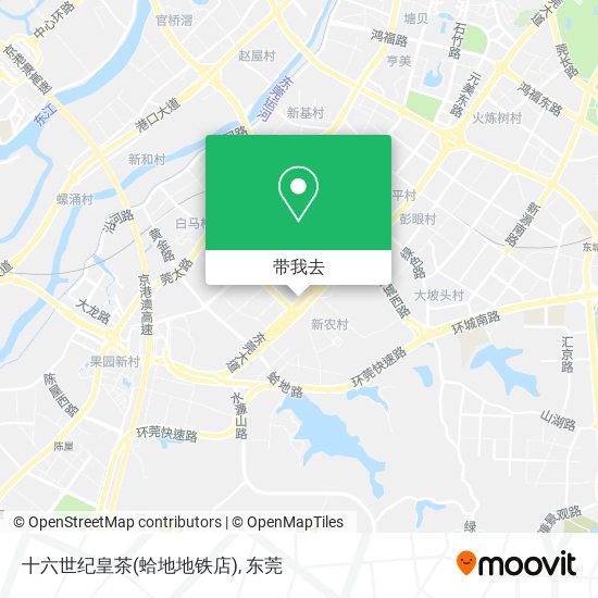 十六世纪皇茶(蛤地地铁店)地图