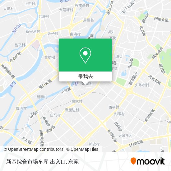 新基综合市场车库-出入口地图