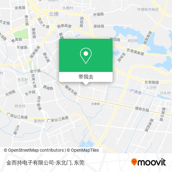 金而持电子有限公司-东北门地图