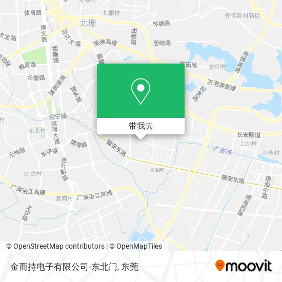 金而持电子有限公司-东北门地图