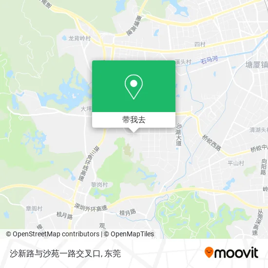 沙新路与沙苑一路交叉口地图