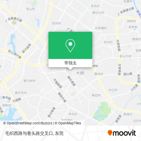 毛织西路与巷头路交叉口地图