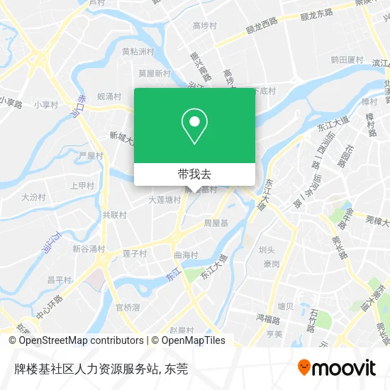 牌楼基社区人力资源服务站地图