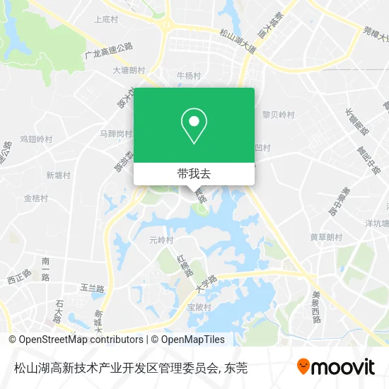 松山湖高新技术产业开发区管理委员会地图
