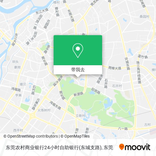 东莞农村商业银行24小时自助银行(东城支路)地图