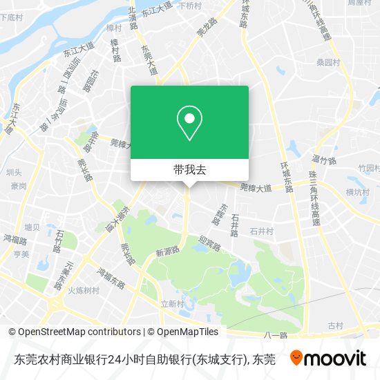 东莞农村商业银行24小时自助银行(东城支行)地图