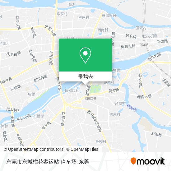 东莞市东城榴花客运站-停车场地图