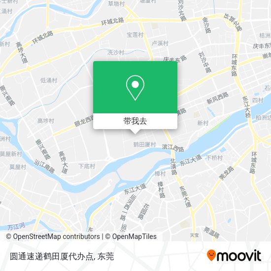 圆通速递鹤田厦代办点地图