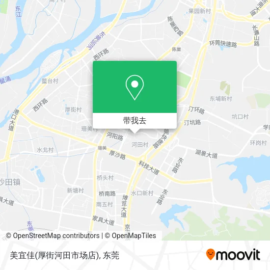 美宜佳(厚街河田市场店)地图