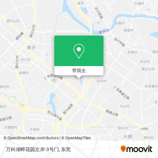 万科湖畔花园左岸-3号门地图