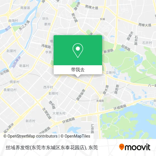 丝域养发馆(东莞市东城区东泰花园店)地图