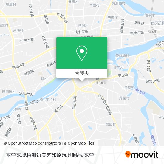 东莞东城柏洲边美艺印刷玩具制品地图