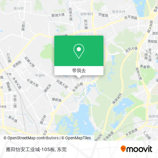 雁田怡安工业城-105栋地图