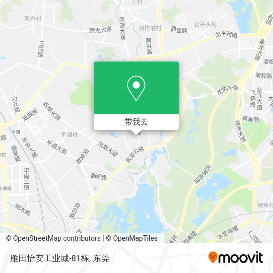 雁田怡安工业城-81栋地图