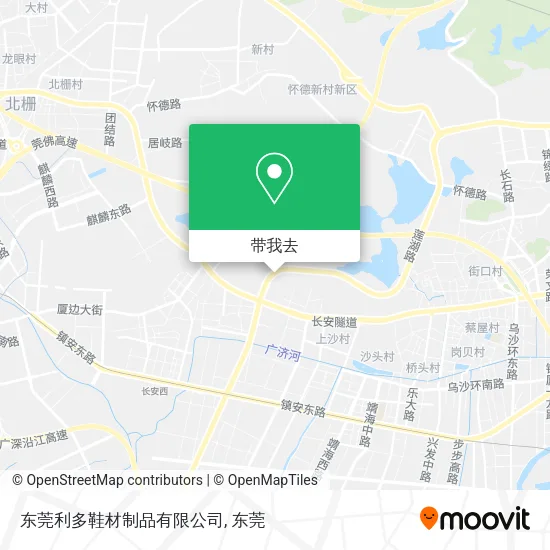 东莞利多鞋材制品有限公司地图