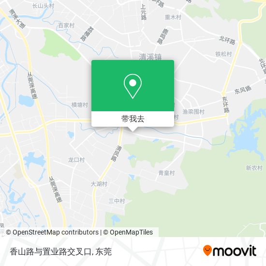 香山路与置业路交叉口地图