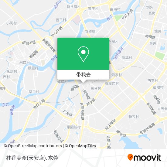 桂香美食(天安店)地图