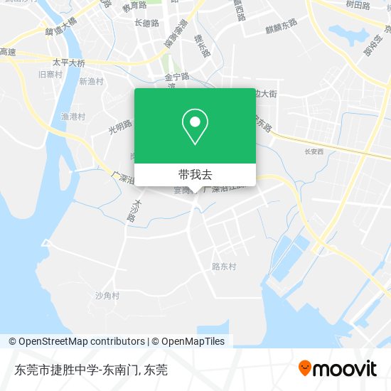 东莞市捷胜中学-东南门地图