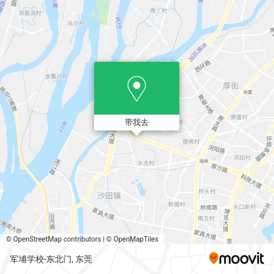 军埔学校-东北门地图