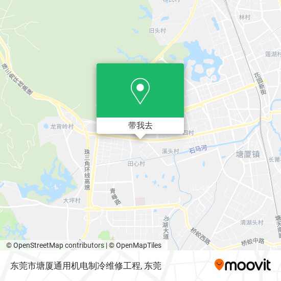 东莞市塘厦通用机电制冷维修工程地图