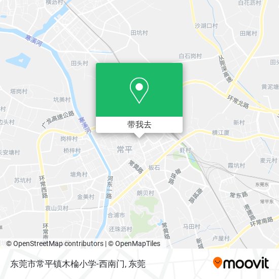 东莞市常平镇木棆小学-西南门地图