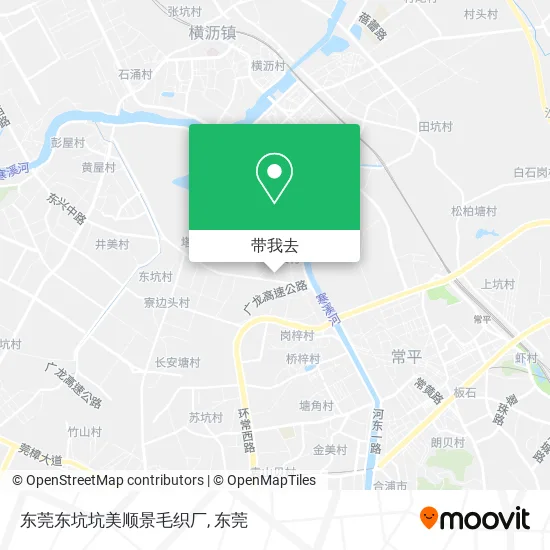 东莞东坑坑美顺景毛织厂地图